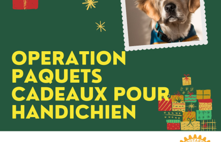 Décembre 2021 : Mission Paquets Cadeaux pour RC Dinard Côte d'Emeraude au profit de Handi'Chien...